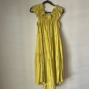 Ulla Johnson linen blend off shoulder dress